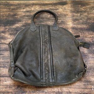 Cowboysbag Moss Green Leather Women's Handbag XL Rare Euc